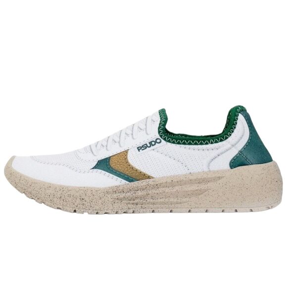 Psudo Shoes Womens 8 Cambridge Green SlipOn Sneaker Casual Lace Free Made in USA - Picture 3 of 5